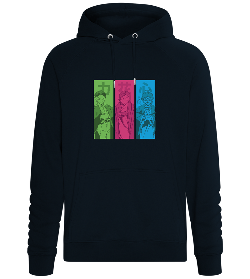 Manga Characters Design - Comfort unisex hoodie_BLACK_front