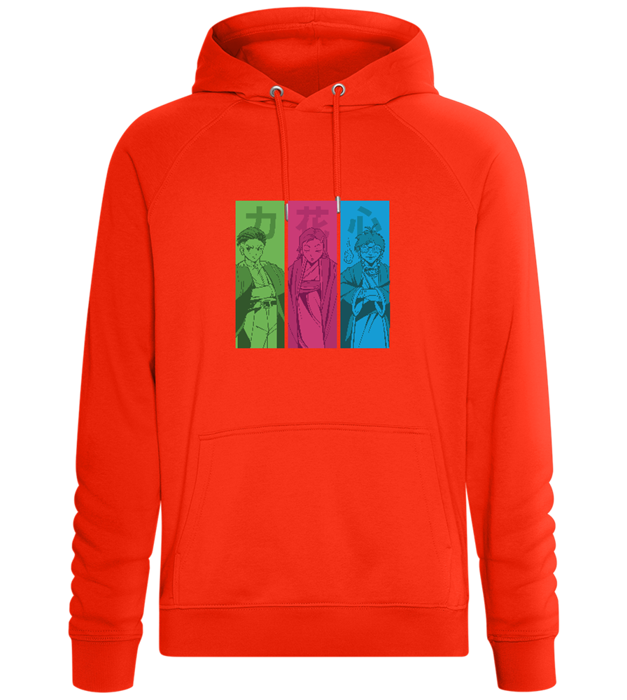 Manga Characters Design - Comfort unisex hoodie_BURNT ORANGE_front