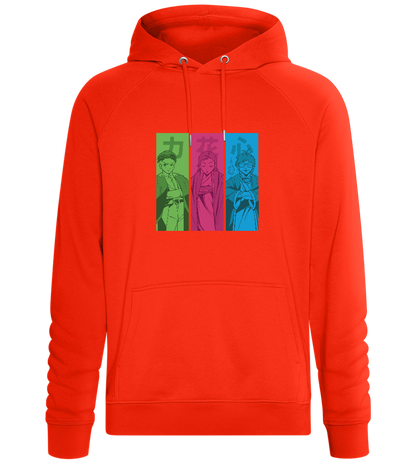 Manga Characters Design - Comfort unisex hoodie_BURNT ORANGE_front