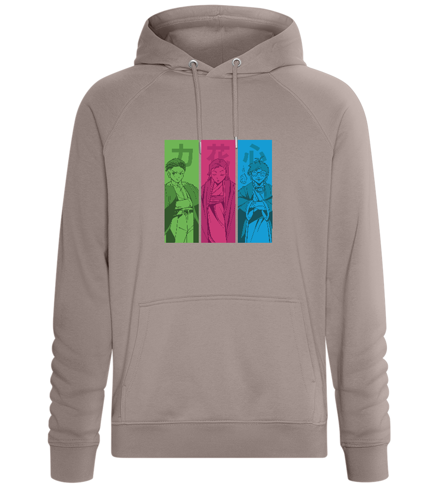 Manga Characters Design - Comfort unisex hoodie_CHARCOAL CHIN_front