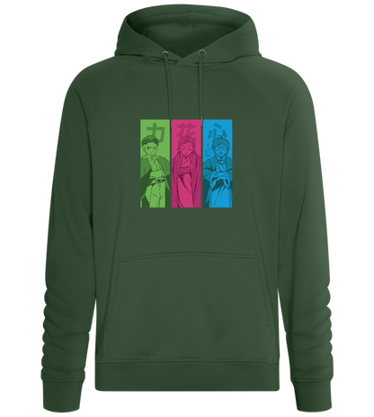 Manga Characters Design - Comfort unisex hoodie_GREEN BOTTLE_front