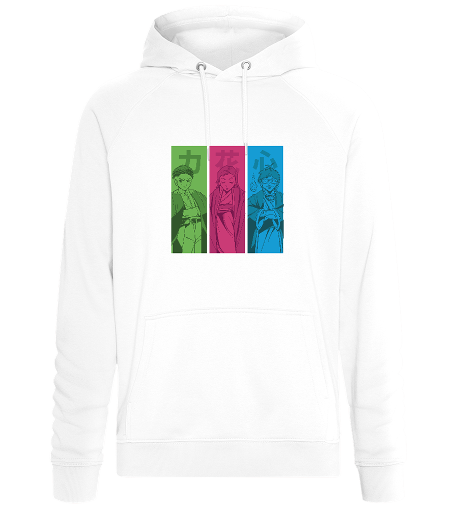 Manga Characters Design - Comfort unisex hoodie_WHITE_front