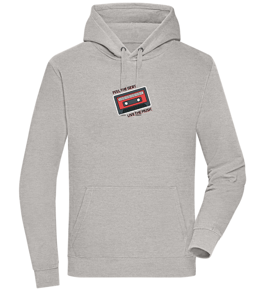 Feel the Beat Design - Premium unisex hoodie_ORION GREY II_front