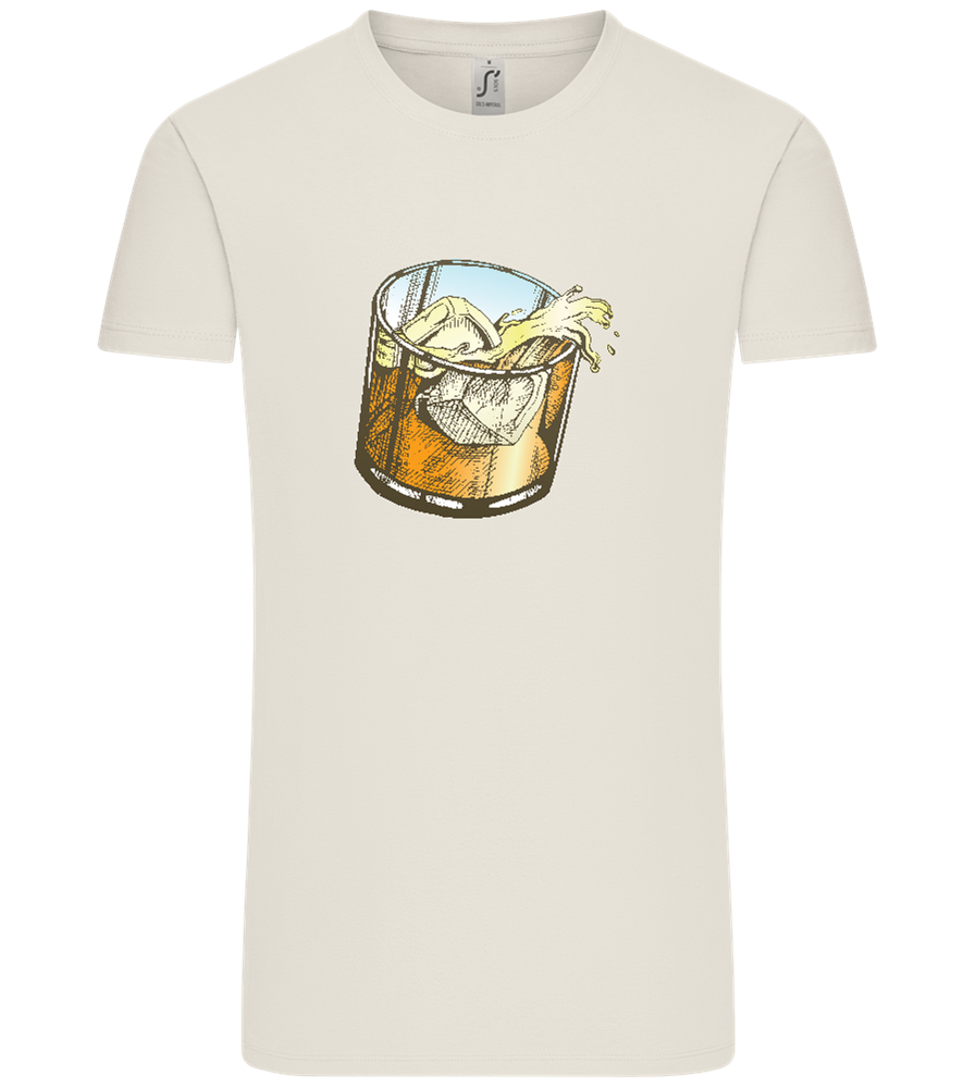 Whiskey Glass Design - Comfort Unisex T-Shirt_ECRU_front