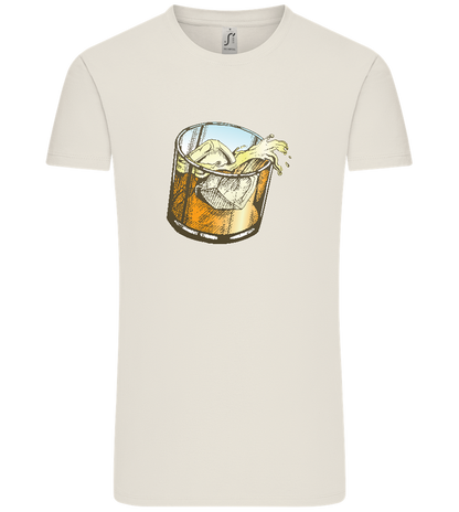 Whiskey Glass Design - Comfort Unisex T-Shirt_ECRU_front