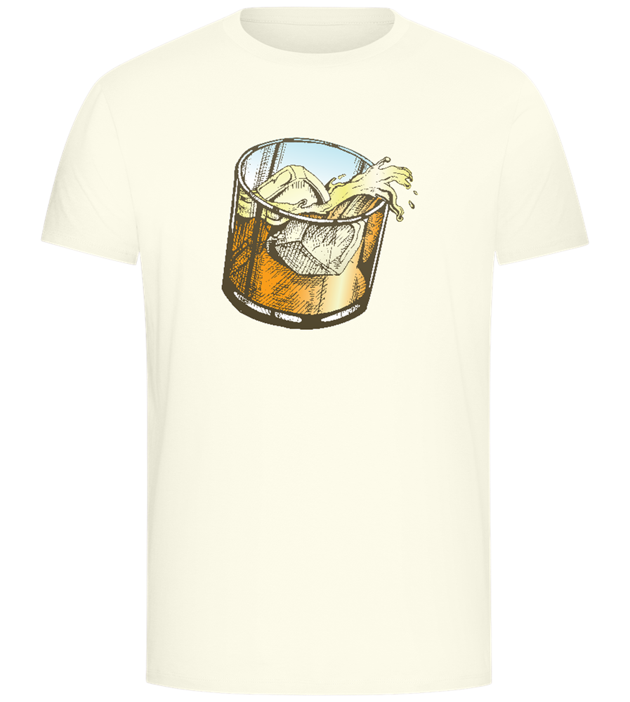 Whiskey Glass Design - Comfort Unisex T-Shirt_ECRU_front