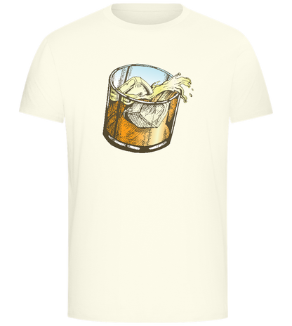 Whiskey Glass Design - Comfort Unisex T-Shirt_ECRU_front