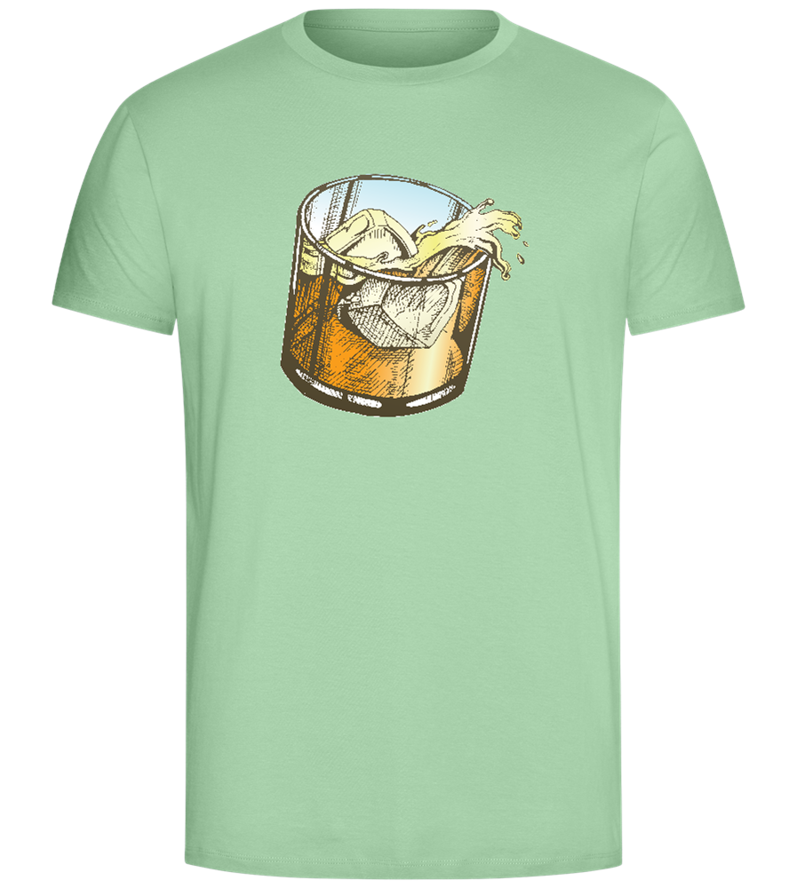 Whiskey Glass Design - Comfort Unisex T-Shirt_ICE GREEN_front