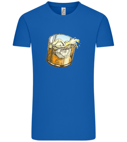 Whiskey Glass Design - Comfort Unisex T-Shirt_ROYAL_front