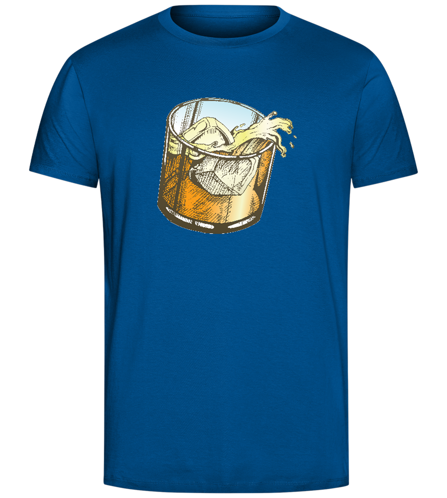 Whiskey Glass Design - Comfort Unisex T-Shirt_ROYAL_front