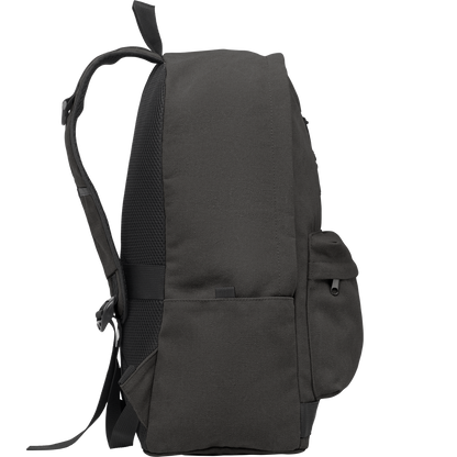 Recycled Canvas Laptop Backpack_BLACK_left