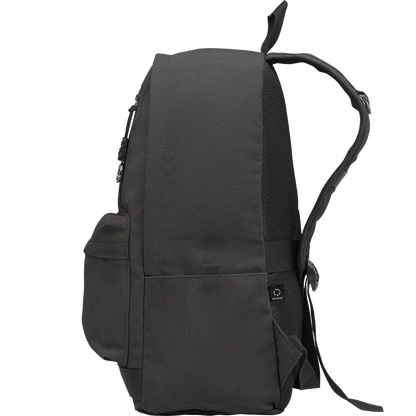 Recycled Canvas Laptop Backpack_BLACK_right