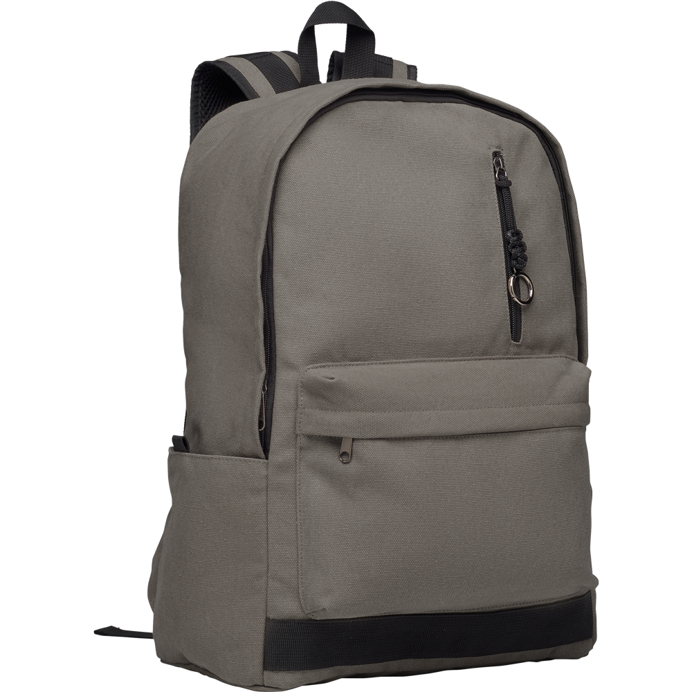 Recycled Canvas Laptop Backpack_STONE GREY_DETAILEDIMAGE_front_1