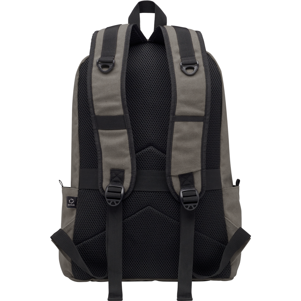 Recycled Canvas Laptop Backpack_STONE GREY_DETAILEDIMAGE_front_3