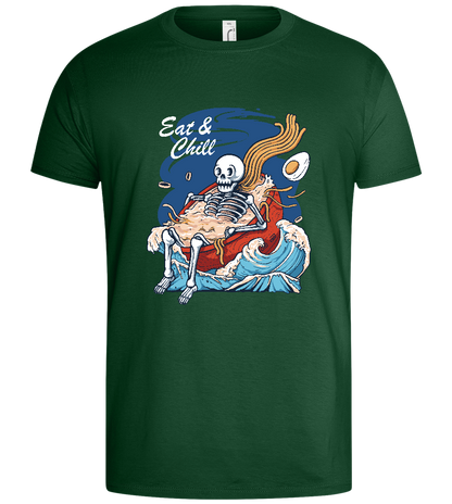 Eat 'Nd Chill Design - Basic men's t-shirt_GREEN BOTTLE_front