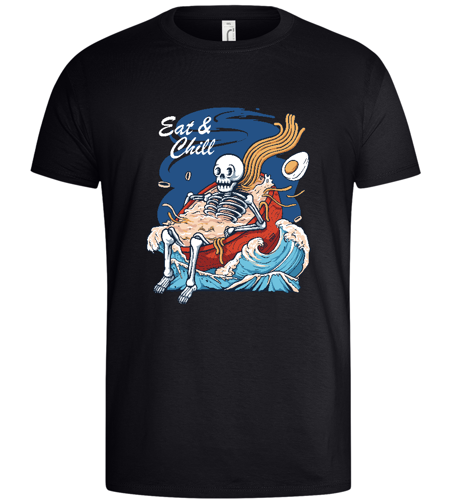 Eat 'Nd Chill Design - Basic men's t-shirt_MARINE_front