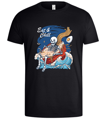 Eat 'Nd Chill Design - Basic men's t-shirt_MARINE_front