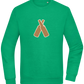 Two Beer Bottles Design - Comfort Essential Unisex Sweater_MEADOW GREEN_front