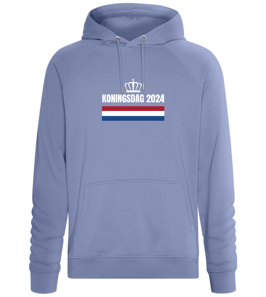 Kingsday Flag Design - Comfort unisex hoodie_BLUE_front