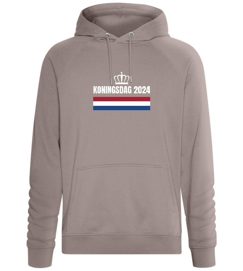 Kingsday Flag Design - Comfort unisex hoodie_CHARCOAL CHIN_front