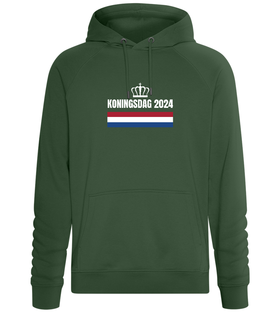 Kingsday Flag Design - Comfort unisex hoodie_GREEN BOTTLE_front