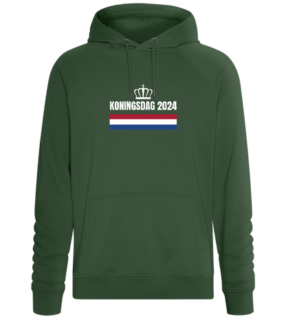 Kingsday Flag Design - Comfort unisex hoodie_GREEN BOTTLE_front