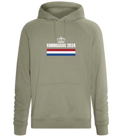 Kingsday Flag Design - Comfort unisex hoodie_KHAKI_front