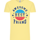 Awesome BFF Design - Comfort Unisex T-Shirt_AMARELO CLARO_front