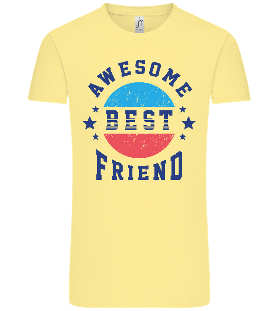 Awesome BFF Design - Comfort Unisex T-Shirt_AMARELO CLARO_front
