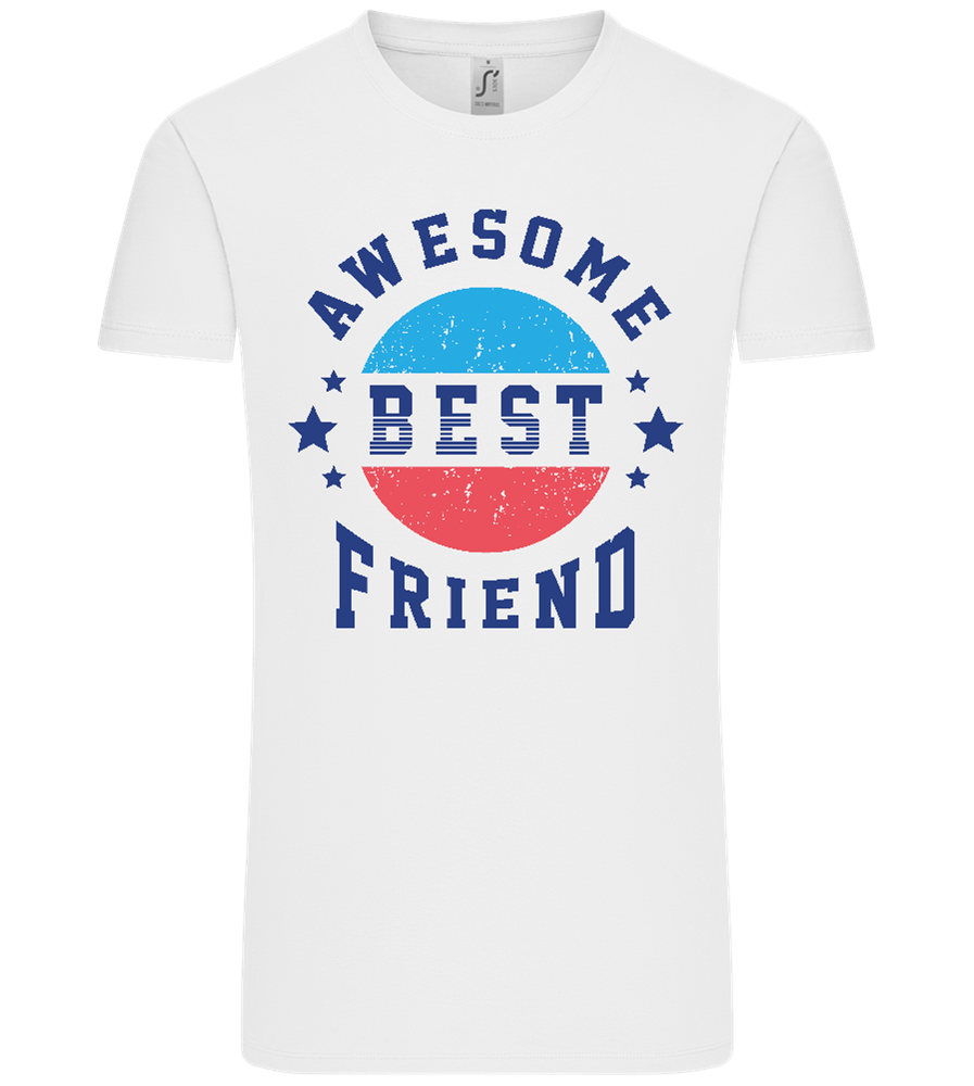 Awesome BFF Design - Comfort Unisex T-Shirt_WHITE_front