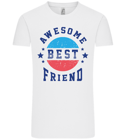 Awesome BFF Design - Comfort Unisex T-Shirt_WHITE_front