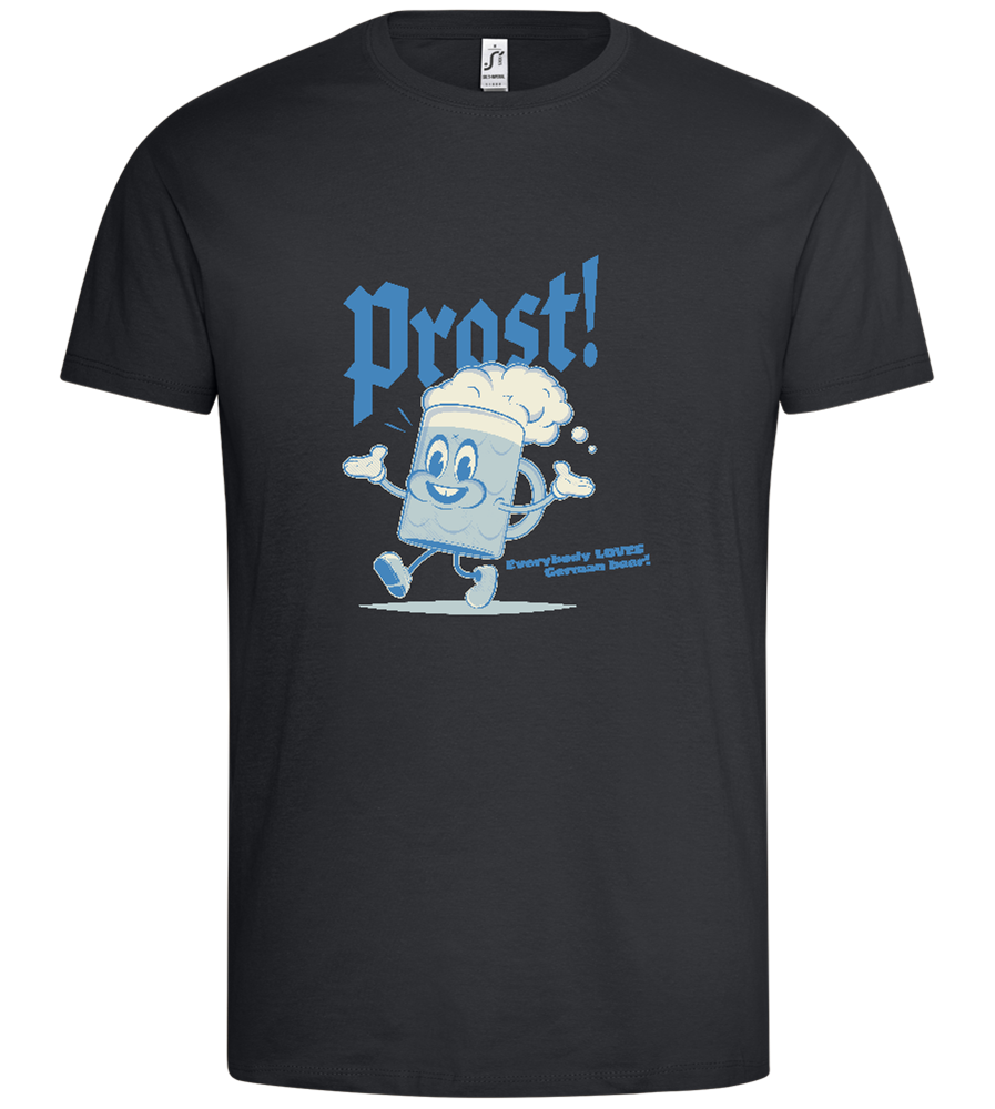 Prost Cartoon Design - Premium men's t-shirt_DARK GRAY_front