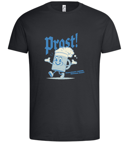 Prost Cartoon Design - Premium men's t-shirt_DARK GRAY_front