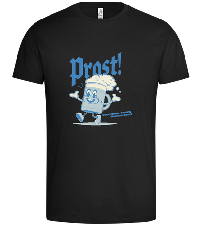 Prost Cartoon Design - Premium men's t-shirt_DEEP BLACK_front