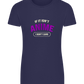 No Anime Don't Care Design - Basic women's fitted t-shirt_FRENCH NAVY_front