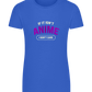 No Anime Don't Care Design - Basic women's fitted t-shirt_ROYAL_front