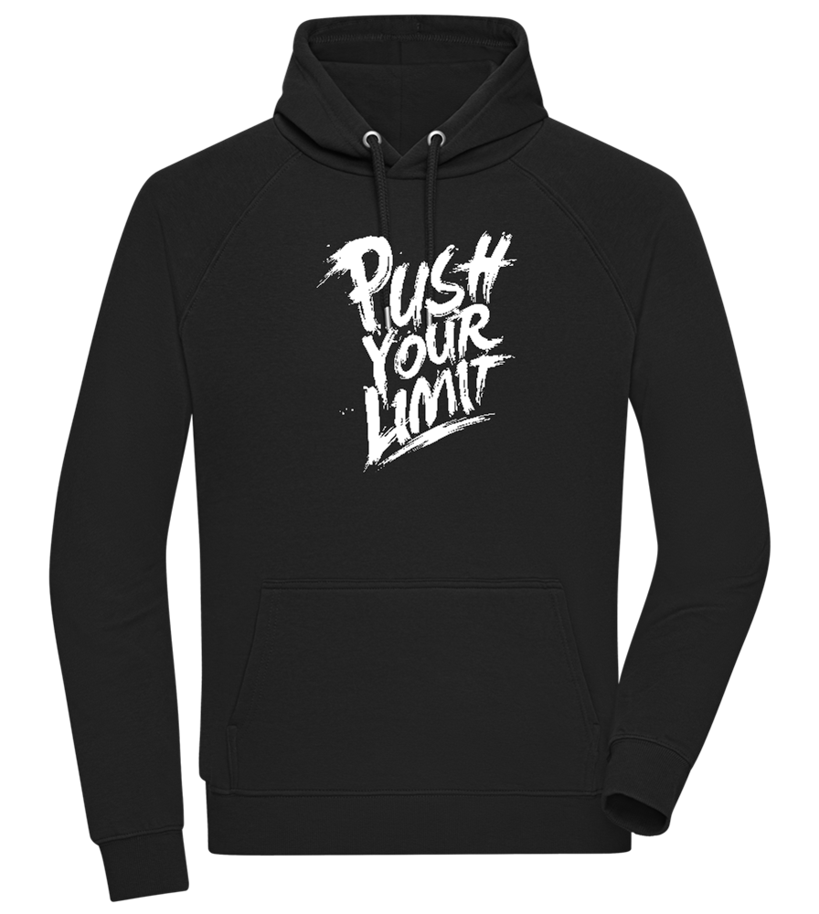 Push the Limit Design - Comfort unisex hoodie_BLACK_front