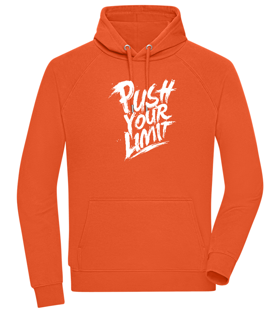 Push the Limit Design - Comfort unisex hoodie_BURNT ORANGE_front