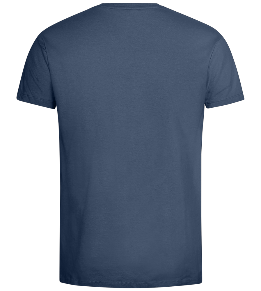 Snail,slow but Sure Design - Premium men's t-shirt_DENIM_back