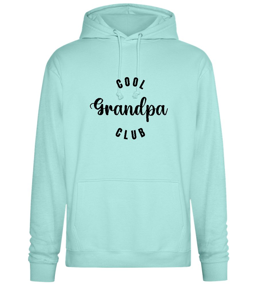 Cool Grandpa Club Text Design - Premium Essential Unisex Hoodie_ARCTIC BLUE_front