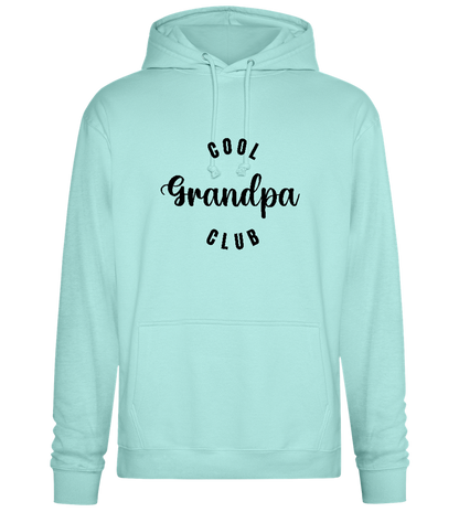 Cool Grandpa Club Text Design - Premium Essential Unisex Hoodie_ARCTIC BLUE_front