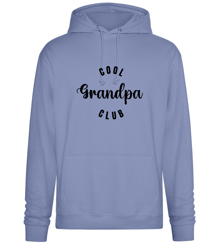 Cool Grandpa Club Text Design - Premium Essential Unisex Hoodie_BLUE_front