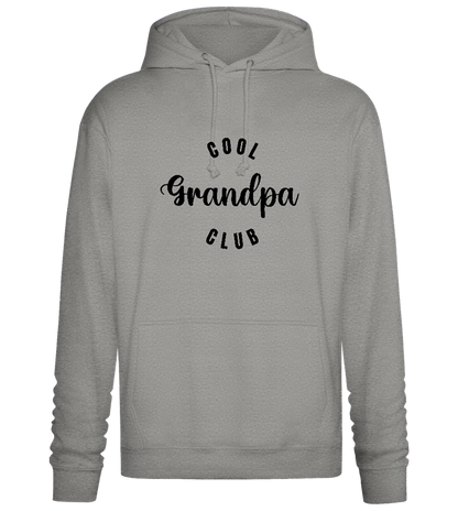 Cool Grandpa Club Text Design - Premium Essential Unisex Hoodie_ORION GREY II_front