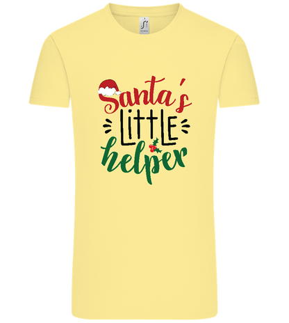 Santa's Helper Design - Comfort Unisex T-Shirt_AMARELO CLARO_front