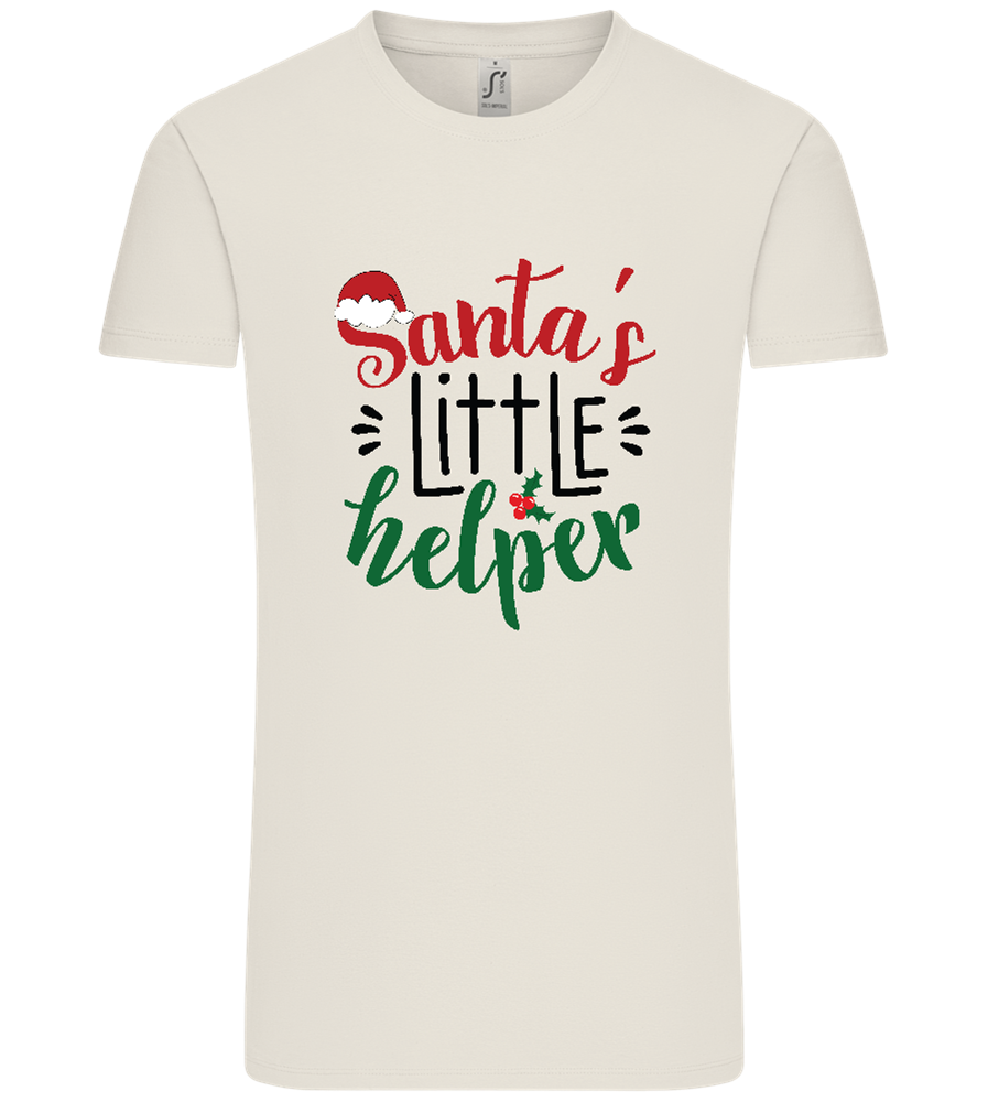 Santa's Helper Design - Comfort Unisex T-Shirt_ECRU_front