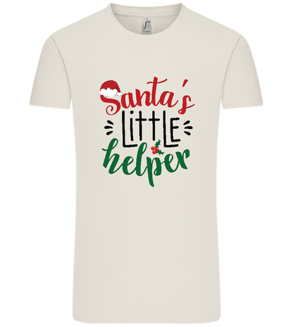 Santa's Helper Design - Comfort Unisex T-Shirt_ECRU_front