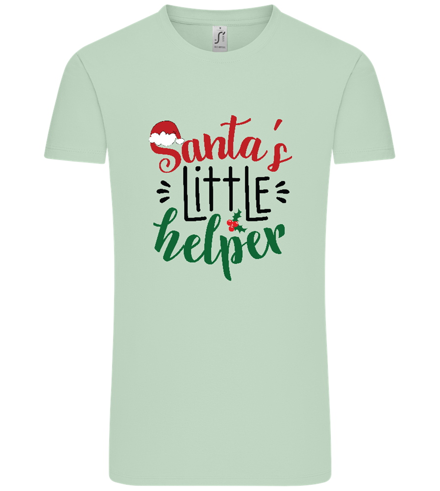 Santa's Helper Design - Comfort Unisex T-Shirt_ICE GREEN_front