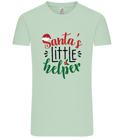 Santa's Helper Design - Comfort Unisex T-Shirt_ICE GREEN_front