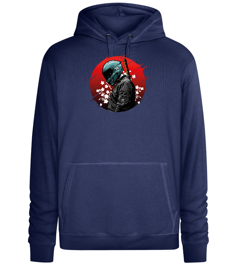 Samurai Bike 2 Design - Premium unisex hoodie_DENIM CHINA_front