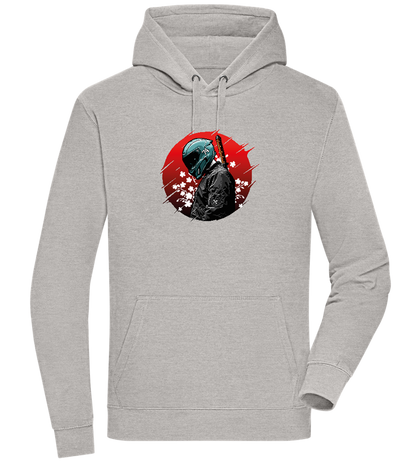 Samurai Bike 2 Design - Premium unisex hoodie_ORION GREY II_front